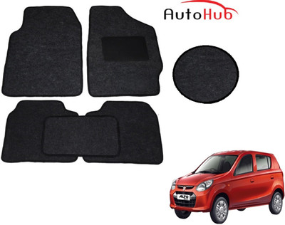 Auto Hub Fabric Standard Mat For  Maruti Suzuki Alto 800(Black)