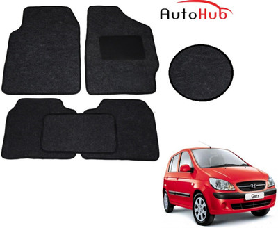 Auto Hub Fabric Standard Mat For  Hyundai Getz(Black)