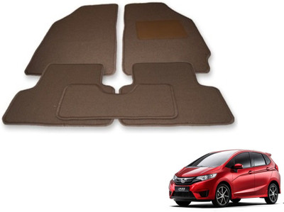 Auto Hub Fabric Standard Mat For  Honda Jazz(Beige)
