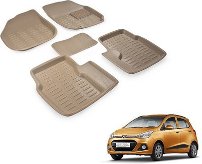 Everything Auto PVC (Polyvinyl Chloride) 3D Mat For  Hyundai i10(Beige)