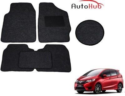 Auto Hub Fabric Standard Mat For  Honda Jazz(Black)