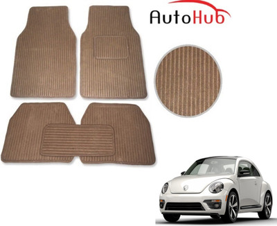 Auto Hub Fabric Standard Mat For  Volkswagen Beetle(Beige)