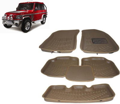 Techmaster Vinyl 3D Mat For  Mahindra Bolero(Beige)