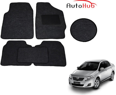 Auto Hub Fabric Standard Mat For  Toyota Corolla(Black)