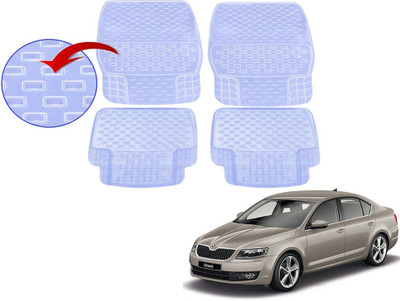KOZDIKO PVC (Polyvinyl Chloride), Rubber Standard Mat For  Skoda Octavia(Clear)