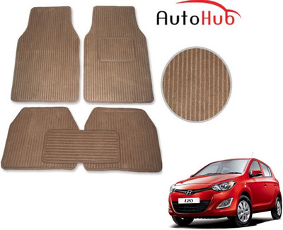Auto Hub Fabric Standard Mat For  Hyundai i20(Beige)