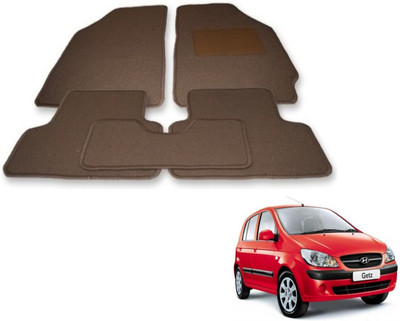Auto Hub Fabric Standard Mat For  Hyundai Getz(Beige)