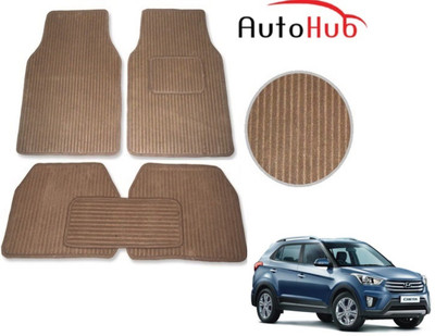 Auto Hub Fabric Standard Mat For  Hyundai Creta(Beige)