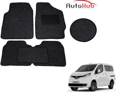 Auto Hub Fabric Standard Mat For  Nissan Evalia(Black)