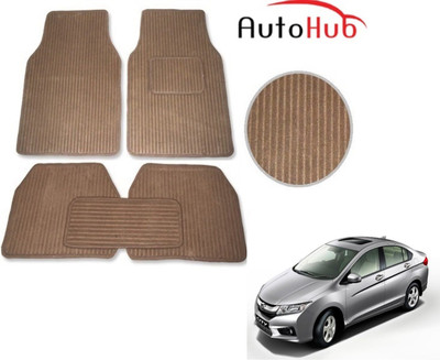 Auto Hub Fabric Standard Mat For  Honda City(Beige)