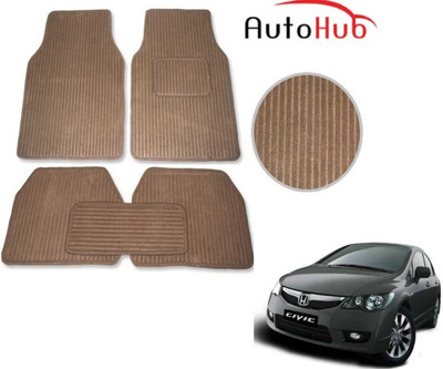 Auto Hub Fabric Standard Mat For  Honda Civic(Beige)