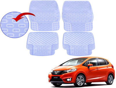 KOZDIKO PVC (Polyvinyl Chloride), Rubber Standard Mat For  Honda Jazz(White)