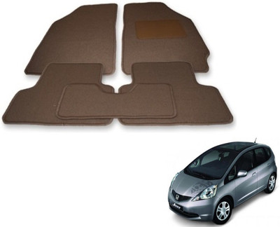 Auto Hub Fabric Standard Mat For  Honda Jazz(Beige)