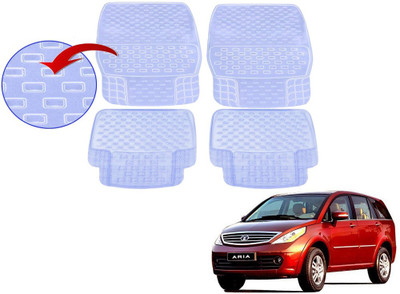KOZDIKO PVC (Polyvinyl Chloride), Rubber Standard Mat For  Tata Aria(White)
