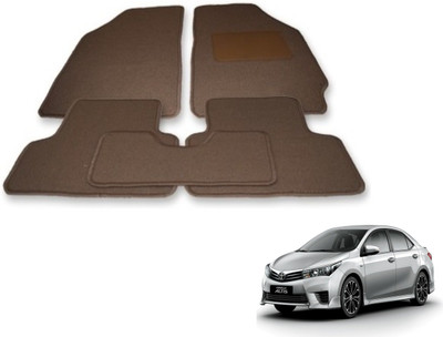 Auto Hub Fabric Standard Mat For  Toyota Corolla Altis(Beige)