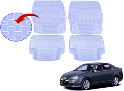 KOZDIKO PVC (Polyvinyl Chloride), Rubber Standard Mat For  Volkswagen Jetta(White)