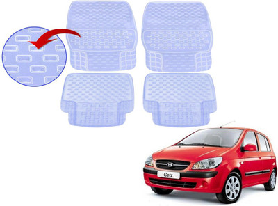 KOZDIKO PVC (Polyvinyl Chloride), Rubber Standard Mat For  Hyundai Getz(White)