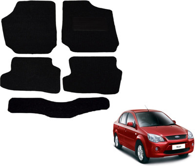 Auto Hub Fabric Standard Mat For  Ford Ikon(Black)