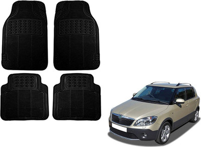 KOZDIKO Rubber Standard Mat For  Skoda Fabia(Black)