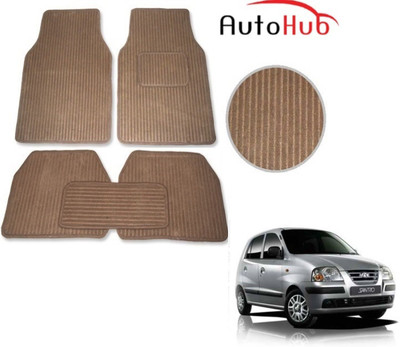 Auto Hub Fabric Standard Mat For  Hyundai Santro(Beige)