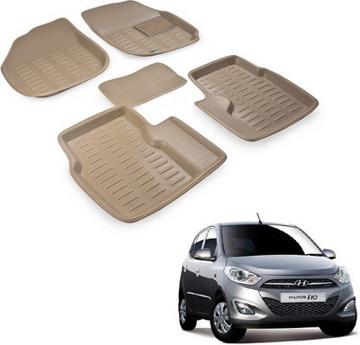Everything Auto PVC (Polyvinyl Chloride) 3D Mat For  Hyundai i10(Beige)