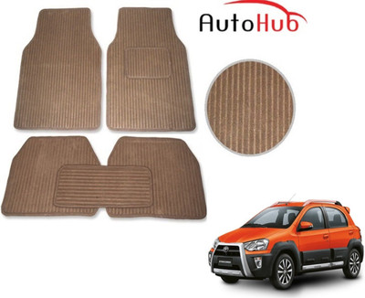 Auto Hub Fabric Standard Mat For  Toyota Etios Cross(Beige)