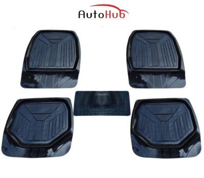 Auto Hub Rubber, Plastic Standard Mat For  Hyundai Grand i10(Black)