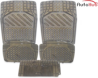 Auto Hub PVC (Polyvinyl Chloride), Rubber Standard Mat For  Hyundai Elantra(Grey)