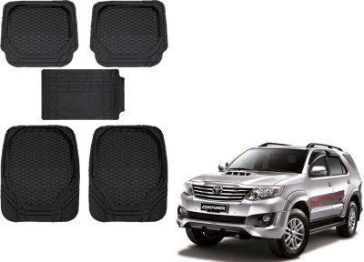 KOZDIKO PVC (Polyvinyl Chloride), Rubber Standard Mat For  Toyota Fortuner(Black)