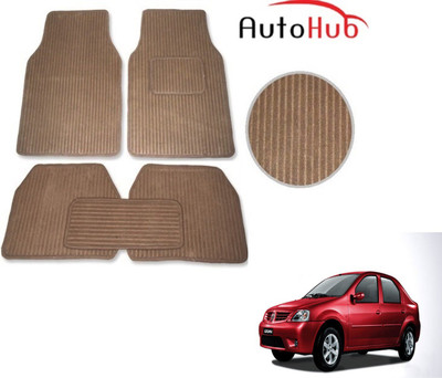 Auto Hub Fabric Standard Mat For  Mahindra Logan(Beige)
