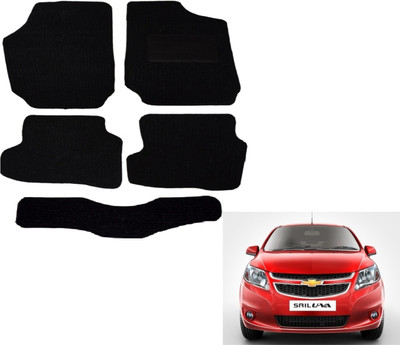 Auto Hub Fabric Standard Mat For  Chevrolet UVA(Black)