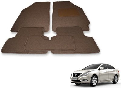 Auto Hub Fabric Standard Mat For  Hyundai Sonata Embera(Beige)