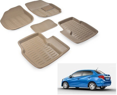 Everything Auto PVC (Polyvinyl Chloride) 3D Mat For  Honda Amaze(Beige)