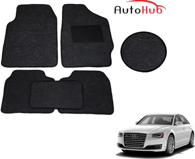 Auto Hub Fabric Standard Mat For  Audi A8(Black)