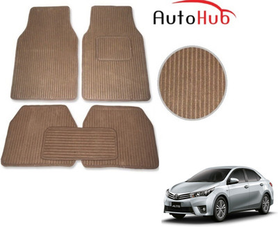 Auto Hub Fabric Standard Mat For  Toyota Altis(Beige)