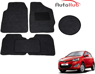 Auto Hub Fabric Standard Mat For  Hyundai i20(Black)