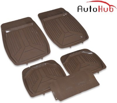 Auto Hub Rubber, Plastic Standard Mat For  Fiat Palio(Beige)