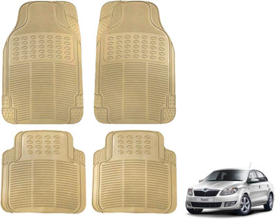KOZDIKO Rubber Standard Mat For  Skoda Rapid(Beige)