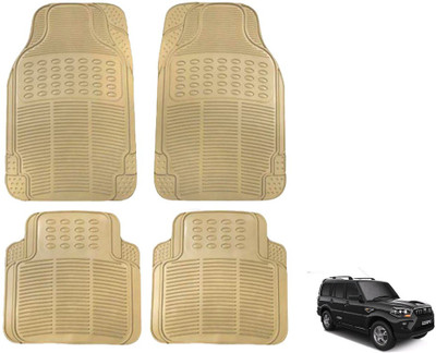 KOZDIKO Rubber Standard Mat For  Mahindra New Scorpio(Beige)