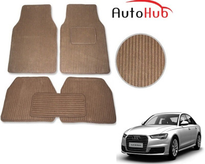 Auto Hub Fabric Standard Mat For  Audi A6(Beige)
