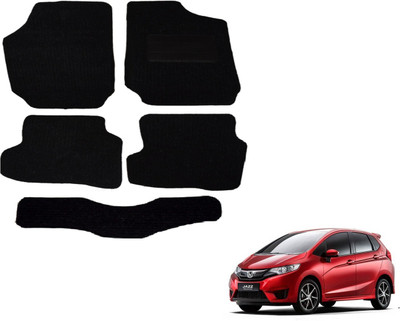 Auto Hub Fabric Standard Mat For  Honda Jazz(Black)