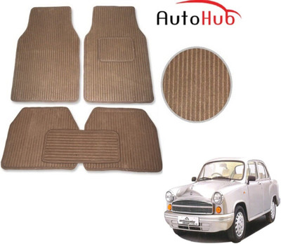 Auto Hub Fabric Standard Mat For  HM Ambassador(Beige)