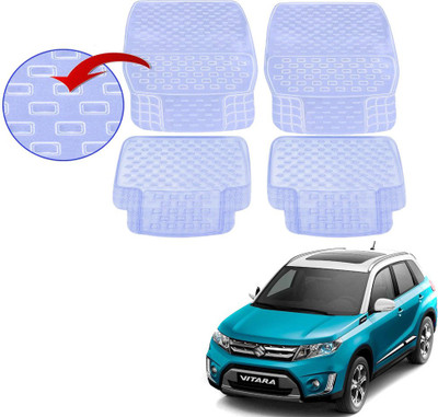 KOZDIKO PVC (Polyvinyl Chloride), Rubber Standard Mat For  Maruti Suzuki Vitara Brezza(White)