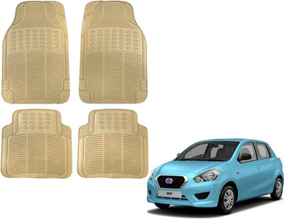 KOZDIKO Rubber Standard Mat For  Datsun Go(Beige)