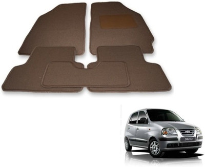 Auto Hub Fabric Standard Mat For  Hyundai Santro(Beige)
