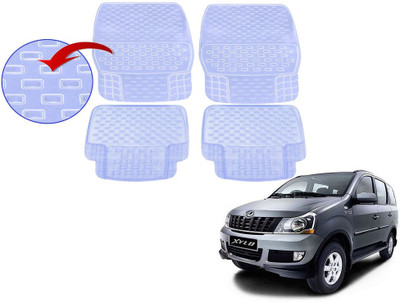KOZDIKO PVC (Polyvinyl Chloride), Rubber Standard Mat For  Mahindra Xylo(White)