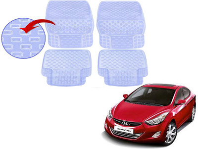 KOZDIKO PVC (Polyvinyl Chloride), Rubber Standard Mat For  Hyundai Elantra(White)