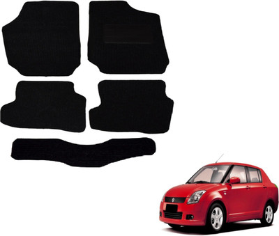 Auto Hub Fabric Standard Mat For  Maruti Suzuki Swift Dzire(Black)