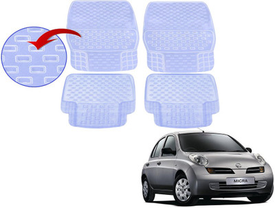 KOZDIKO PVC (Polyvinyl Chloride), Rubber Standard Mat For  Nissan Micra(White)