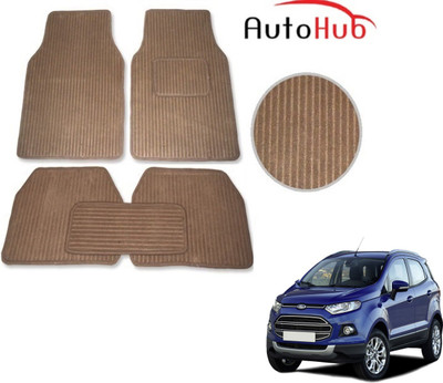 Auto Hub Fabric Standard Mat For  Ford Ecosport(Beige)